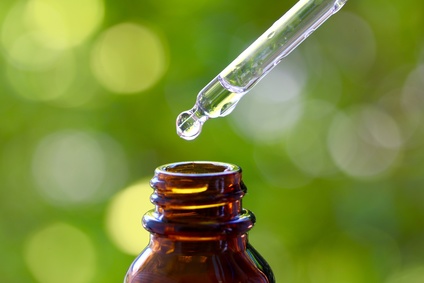 Dropper and Brown Glass Bottle Vegetable Glycerin